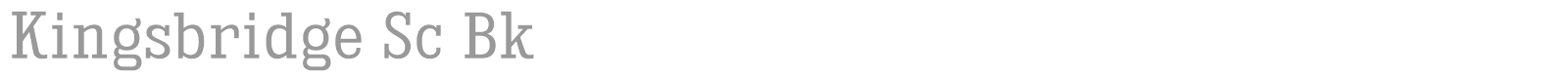 Kingsbridge font preview